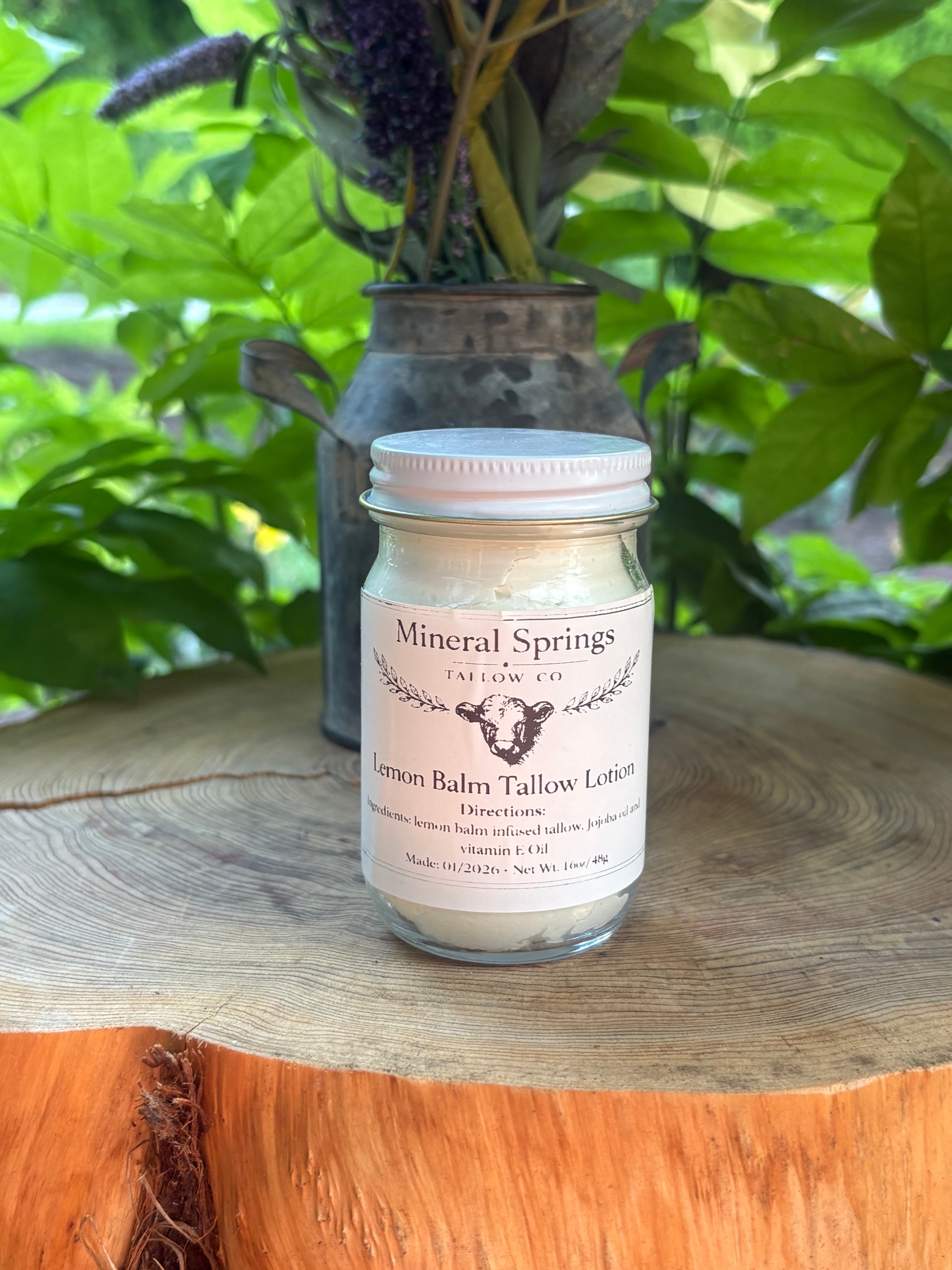 Lemon Balm Whipped Tallow Lotion