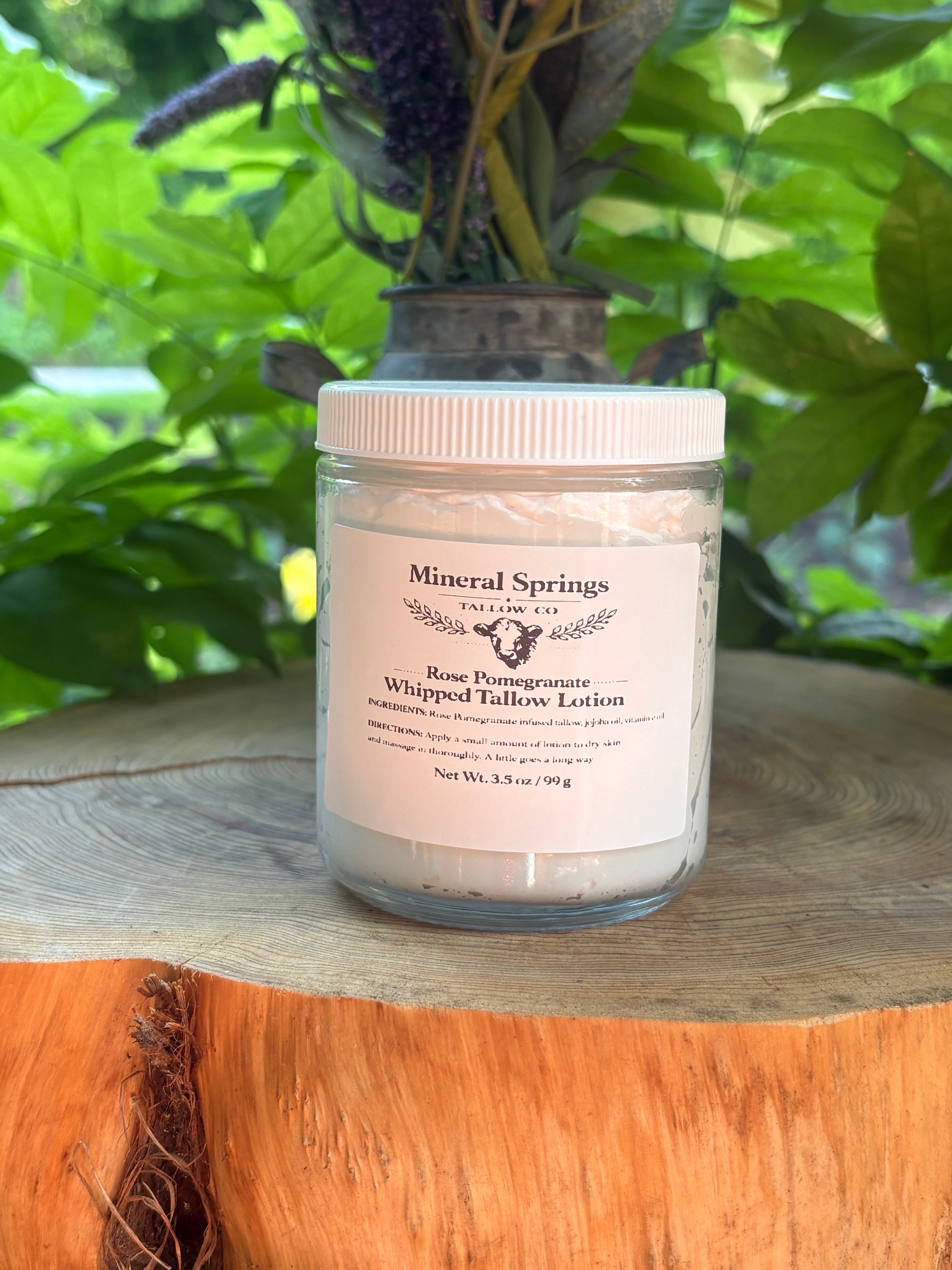 Rose Pomegranate Whipped Tallow Lotion