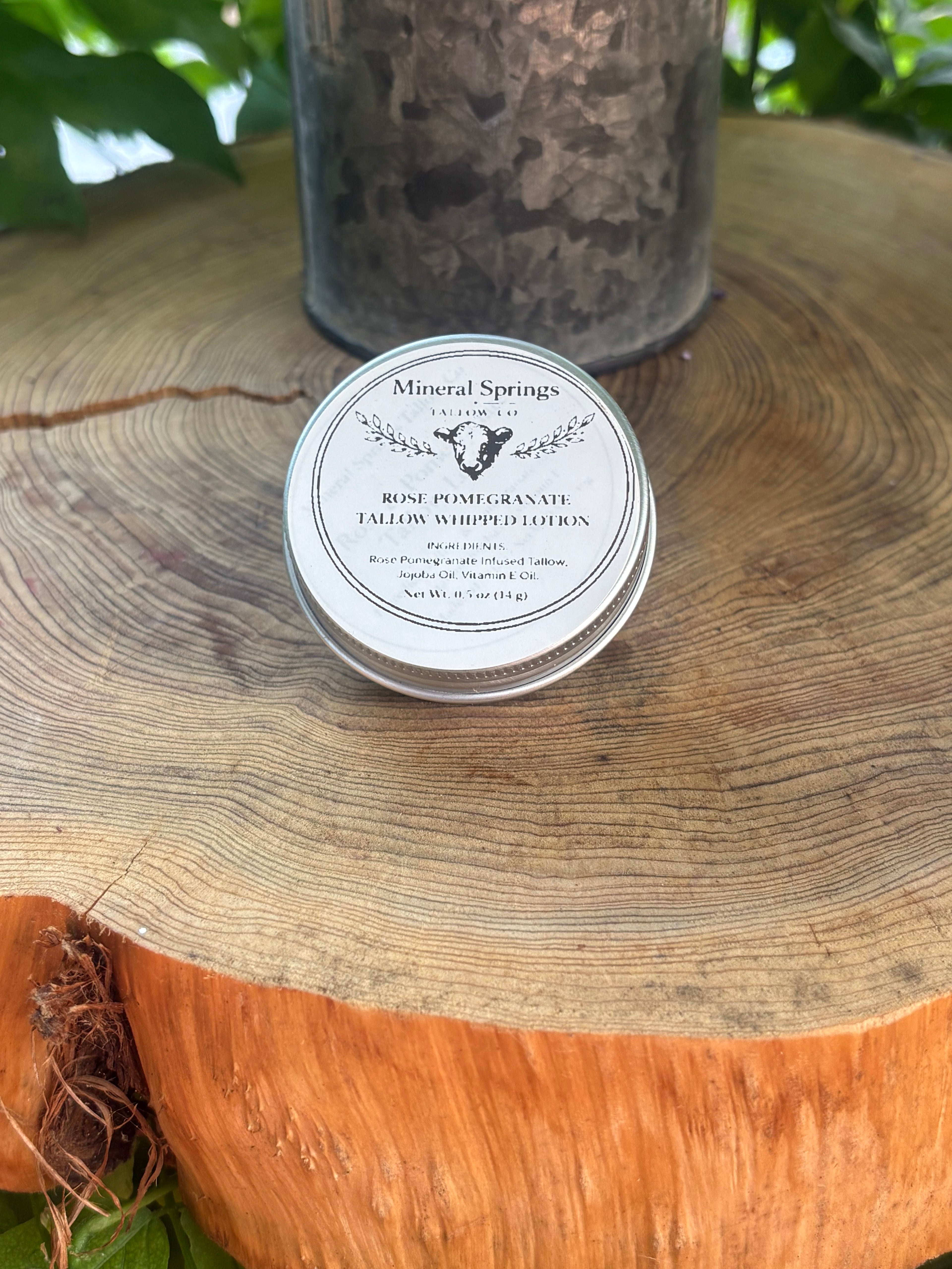 Rose Pomegranate Whipped Tallow Lotion