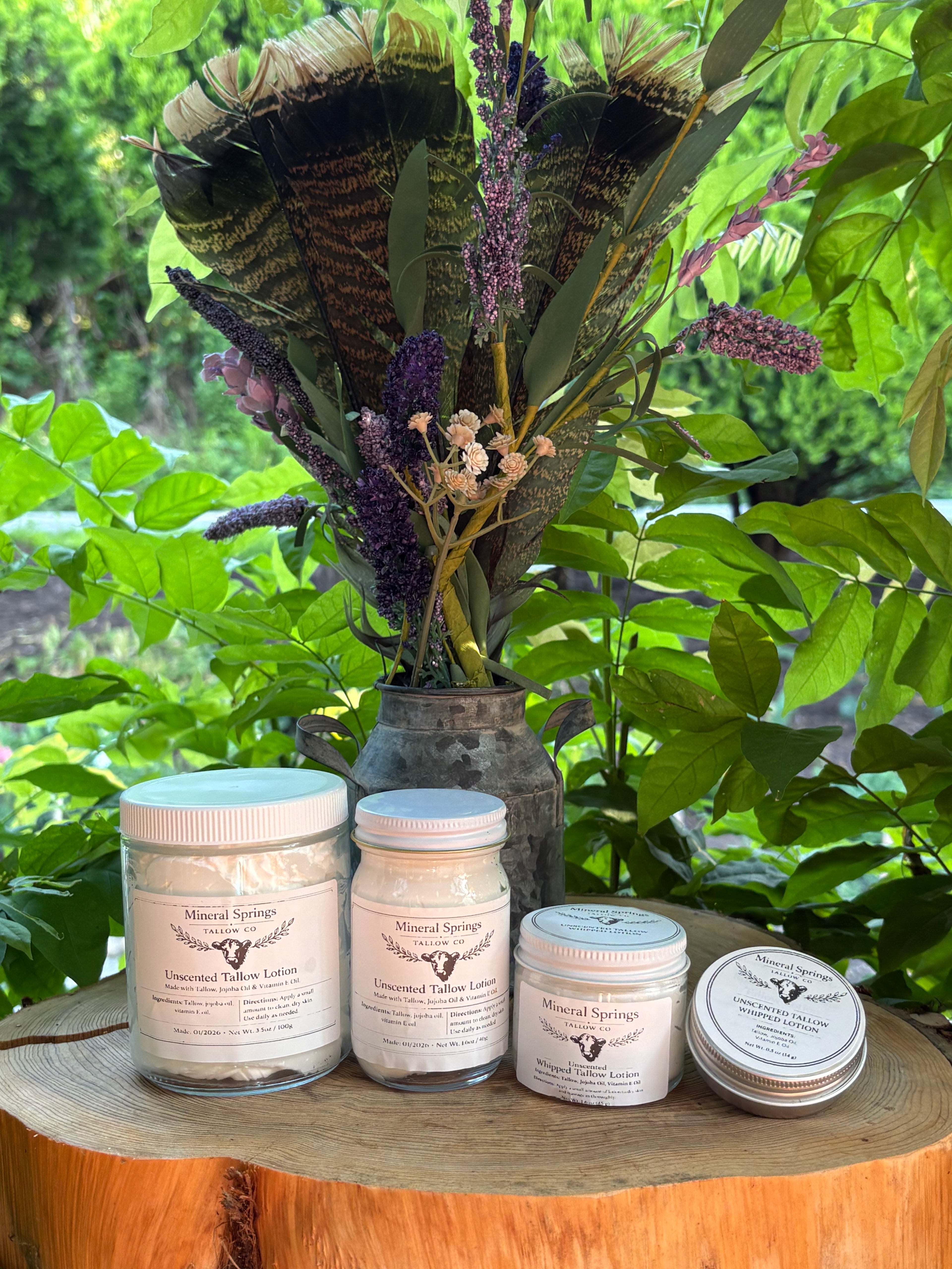 Unscented Whipped Tallow Lotion