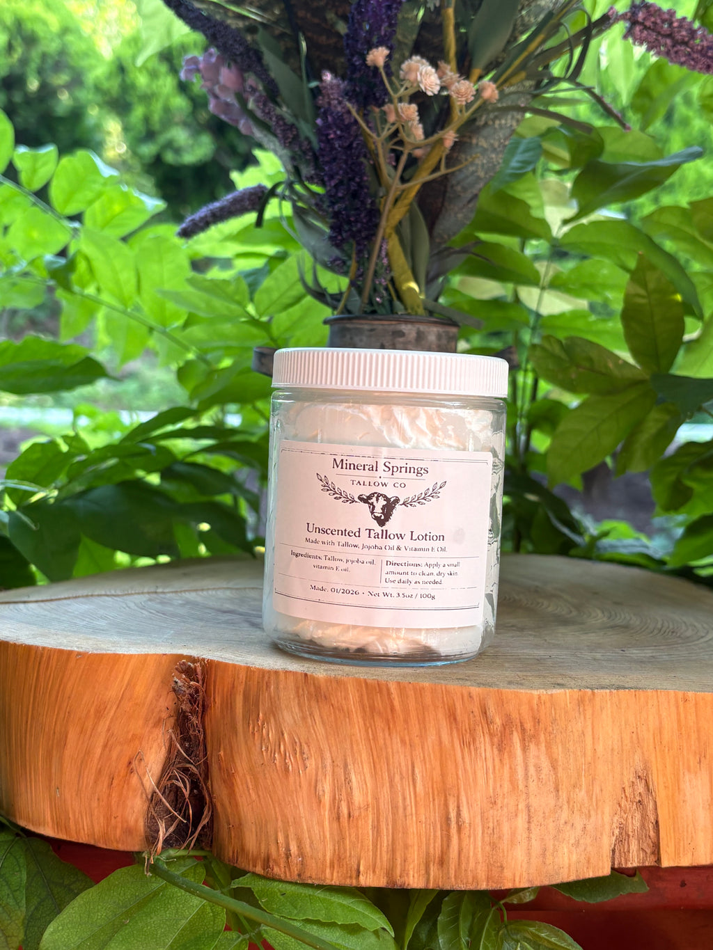 Unscented Whipped Tallow Lotion